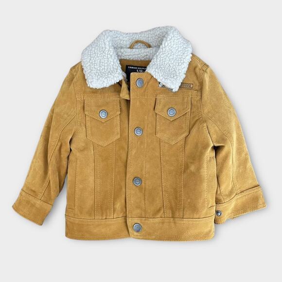 Baby/Toddler Sherpa-Lined Trucker Jacket Camel Yellow (18-24M) Warm & Durable - Picture 1 of 5
